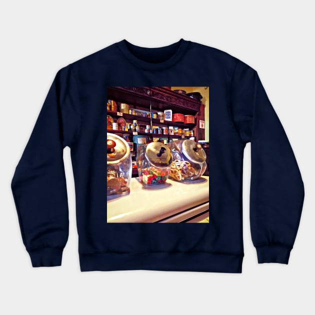 Special Treats at the General Store Crewneck Sweatshirt by SusanSavad